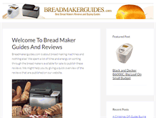 Tablet Screenshot of breadmakerguides.com